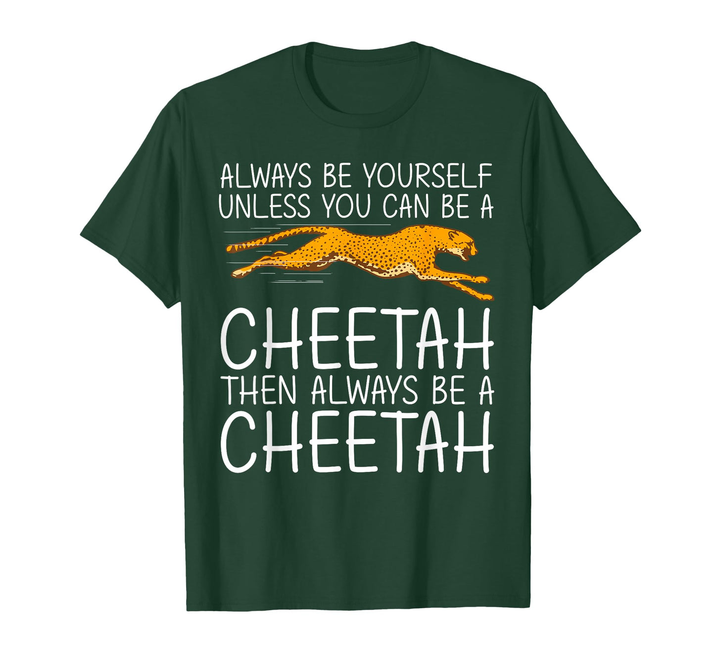 Funny Cheetah Art for Men Women Kids Animal Safari Cheetah T-Shirt