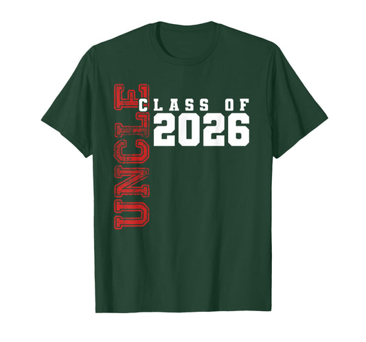 Proud Uncle of Class of 2026 Graduate T-Shirt