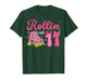 Rolling Into 11 Years Old Roller Skates 11th Birthday Girls T-Shirt