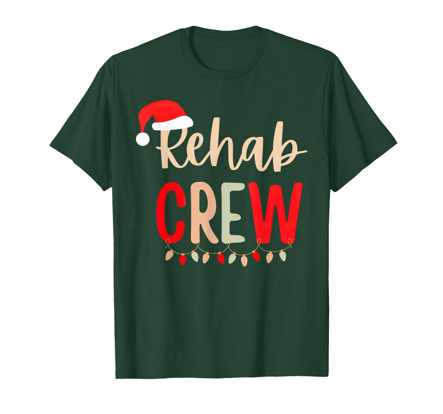 Rehab Crew Rehabilitation Week Physical Therapist Christmas T-Shirt