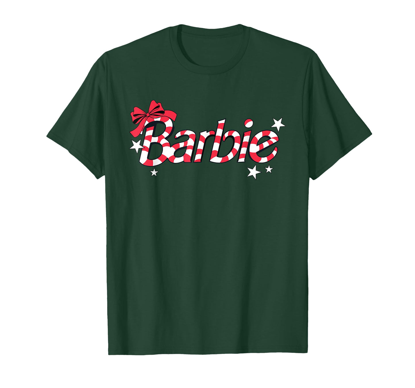 Barbie - Holiday Candy Cane Logo T-Shirt