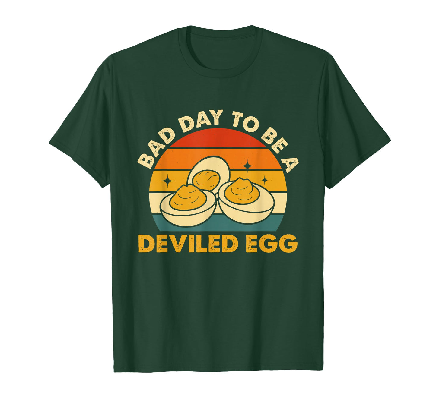 Bad Day to Be A Deviled Egg Retro Food Humor T-Shirt