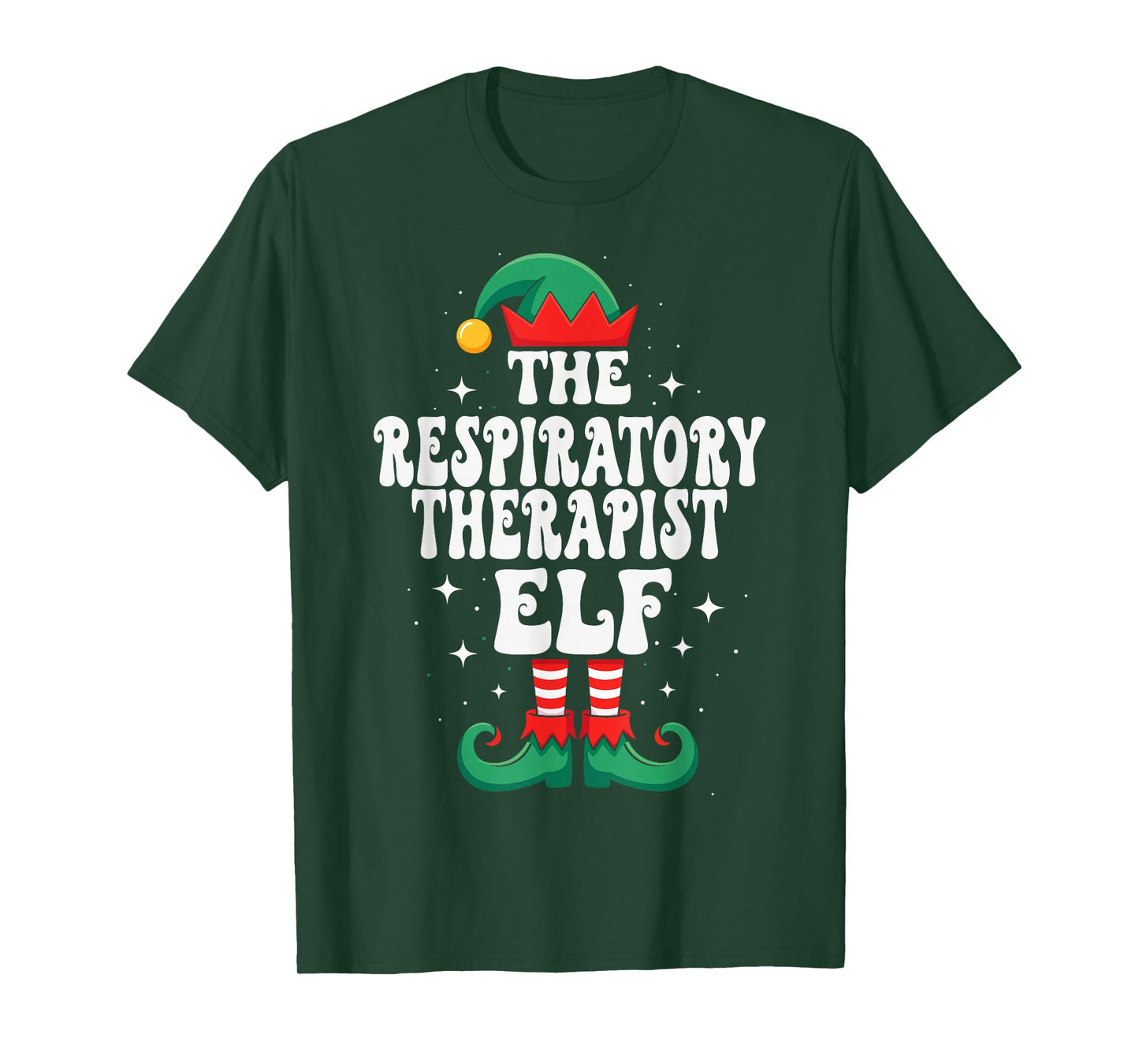 The Respiratory Therapist Elf Funny Christmas T-Shirt