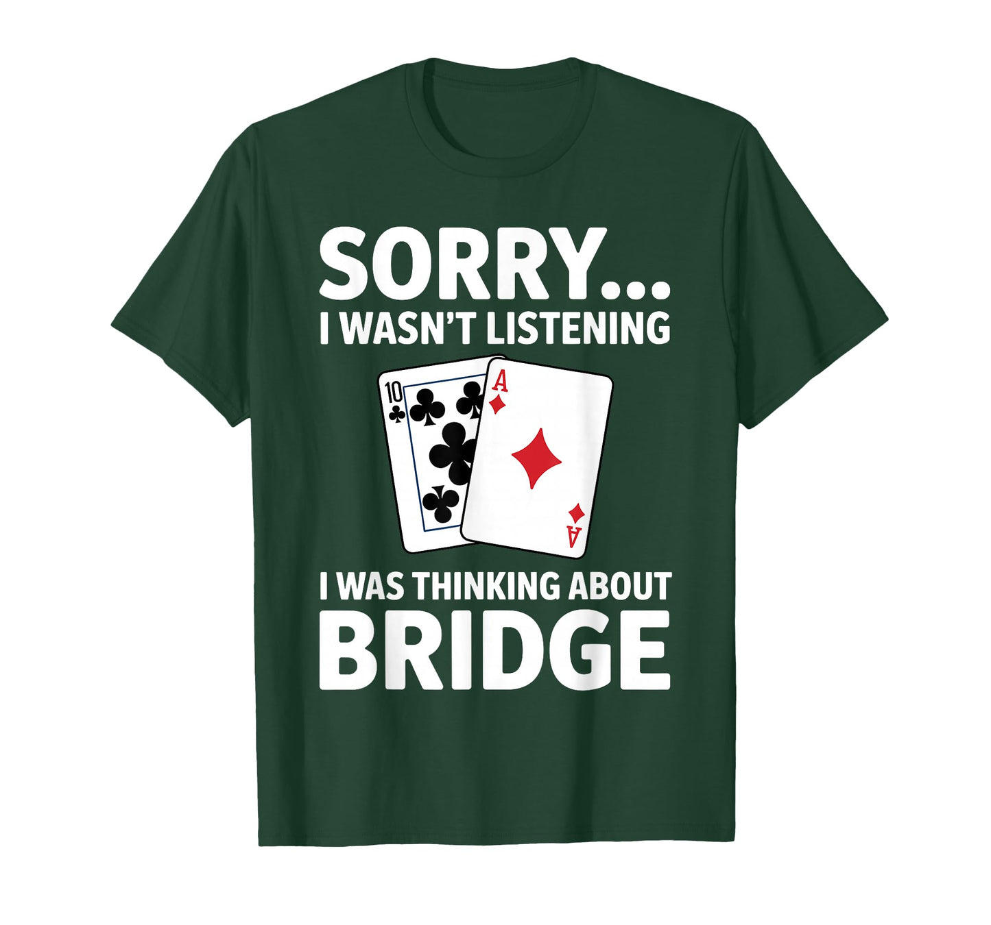Cool Bridge Player Art for Men Women Card Game Player Bridge T-Shirt