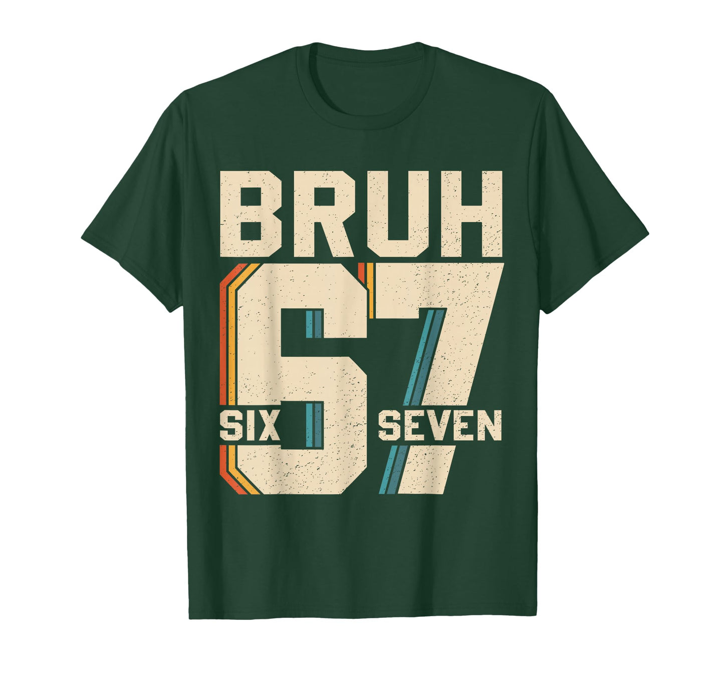 Funny 67 Meme 6 7 Six Seven Bruh 67 Boys Kids Girls Teens T-Shirt