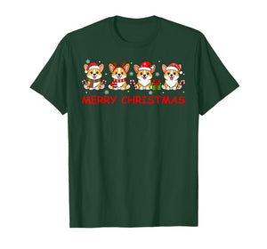 Merry Christmas Funny Corgi Xmas Cute Dogs Lovers T-Shirt