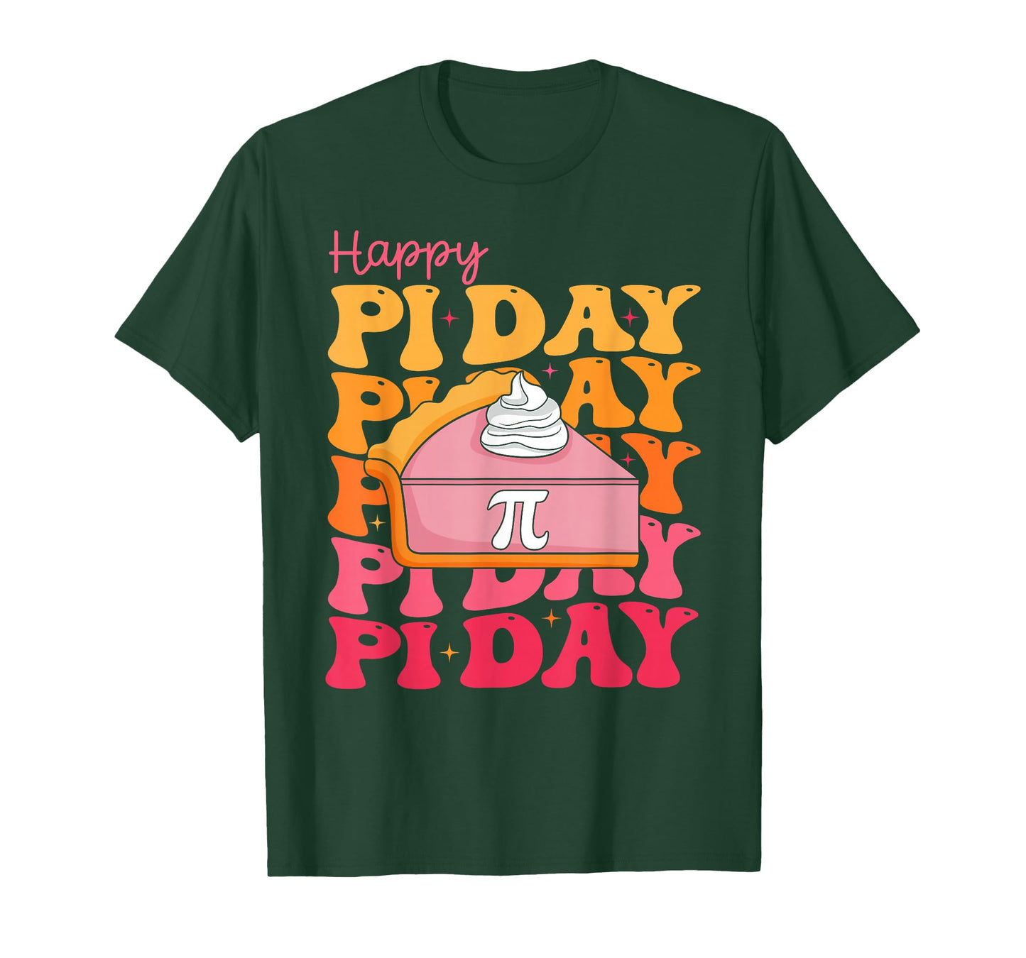 Groovy Happy Pi Day Spiral Pi Math Teacher Pi Day Lover T-Shirt
