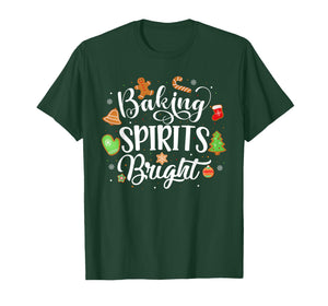 Baking Spirits Bright Gingerbread Xmas Cookie Funny T-Shirt