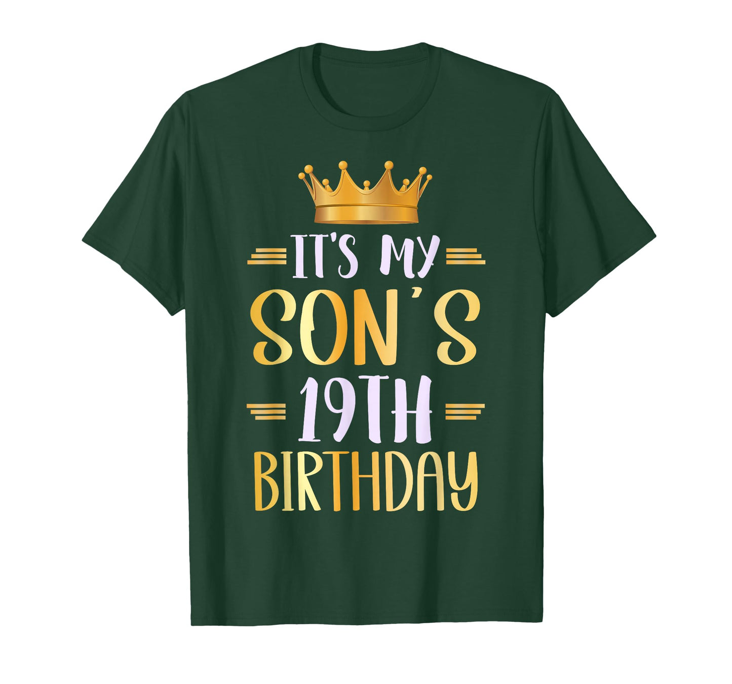 It's My Son's 19th Birthday Happy 19 Years Old T-Shirt