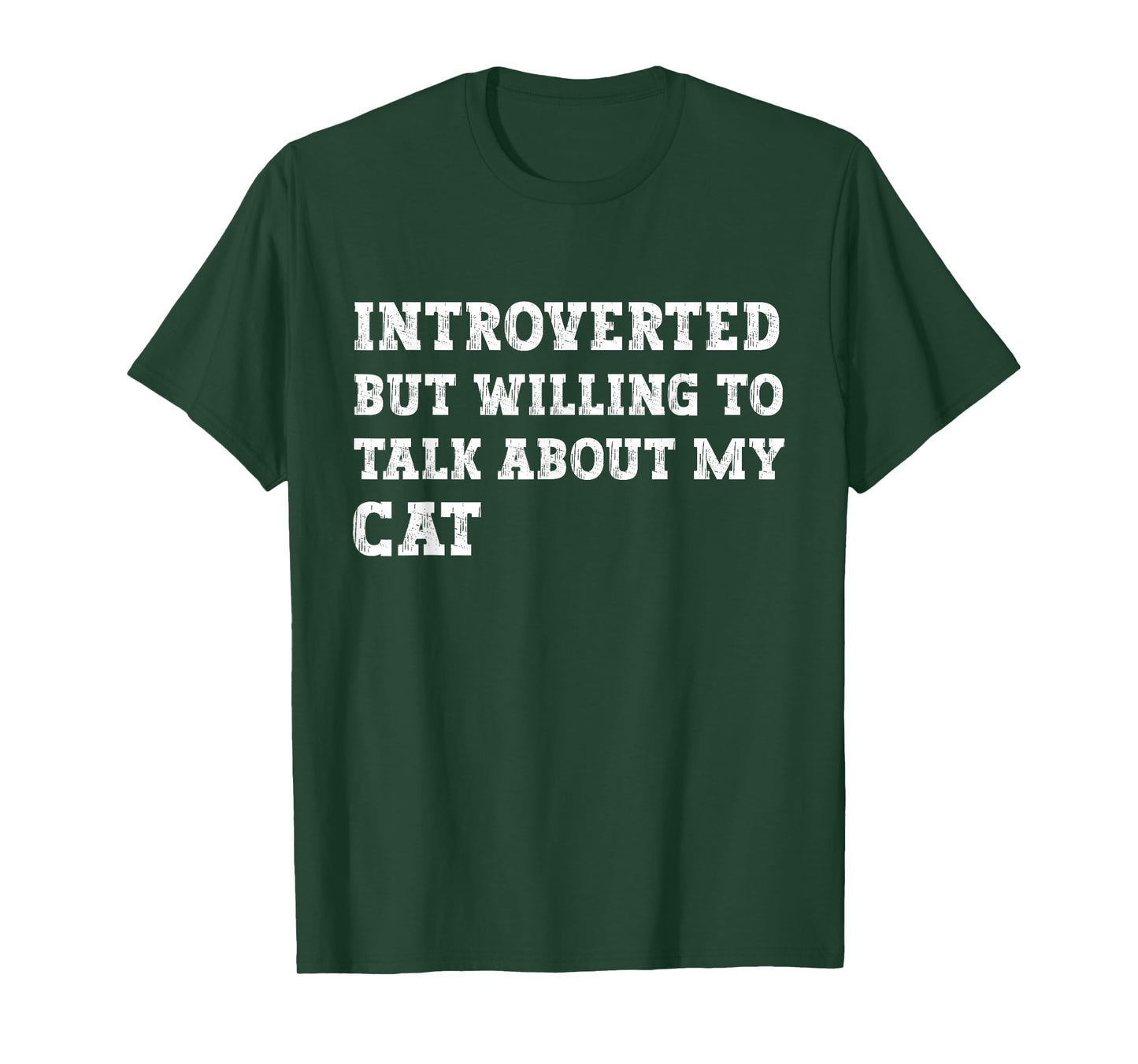 Introverted But Willing to Talk About Cats Lover Kitten Meow T-Shirt