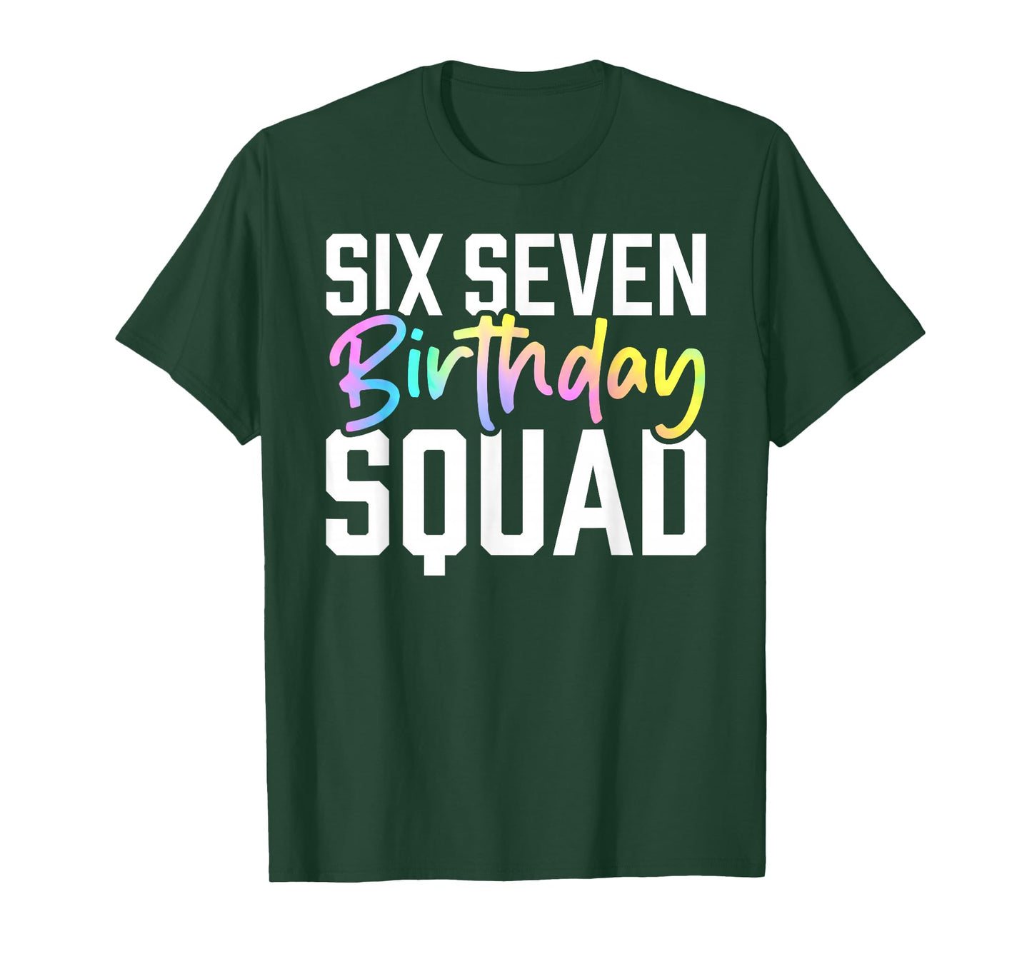67 Birthday Squad Funny Six Seven Meme Kids Birthday Party T-Shirt