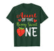 Aunt of The Berry Sweet One Strawberry 1st Birthday T-Shirt