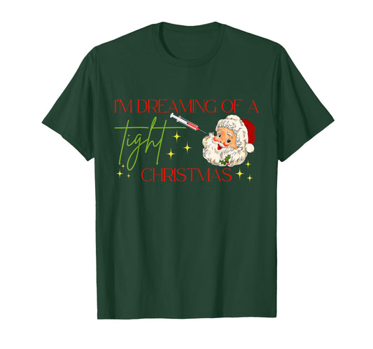Botox Christmas Santa Nurse Injector Dealer Aesthetic Filler T-Shirt
