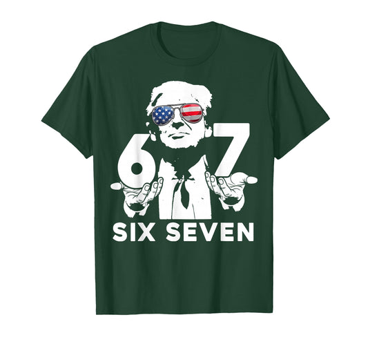 Funny 67 Six Seven Trump Meme T-Shirt
