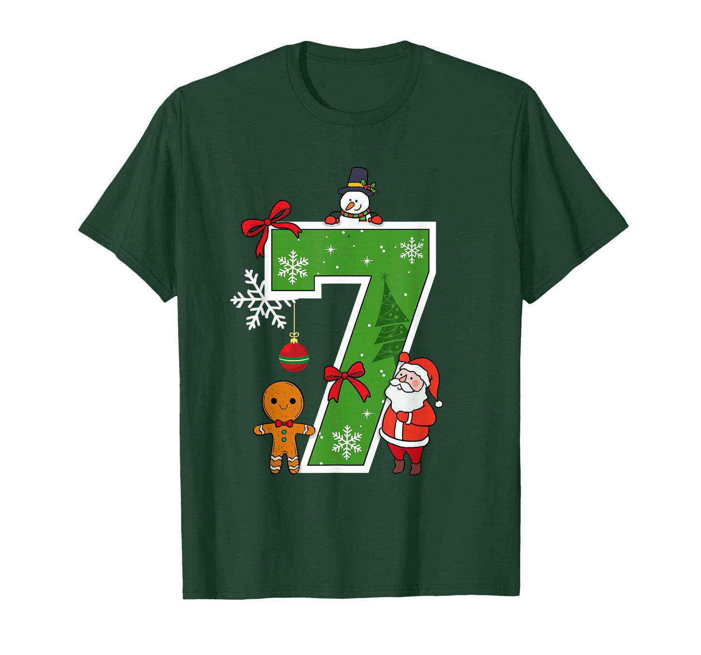 Number 7 Matching 67 Meme Christmas Costume Men Women Kids T-Shirt