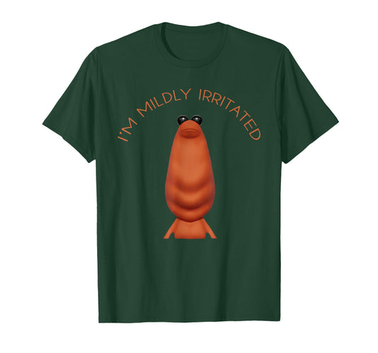 I'm Mildly Irritated Marcus The Worm Funny Meme Women Men T-Shirt