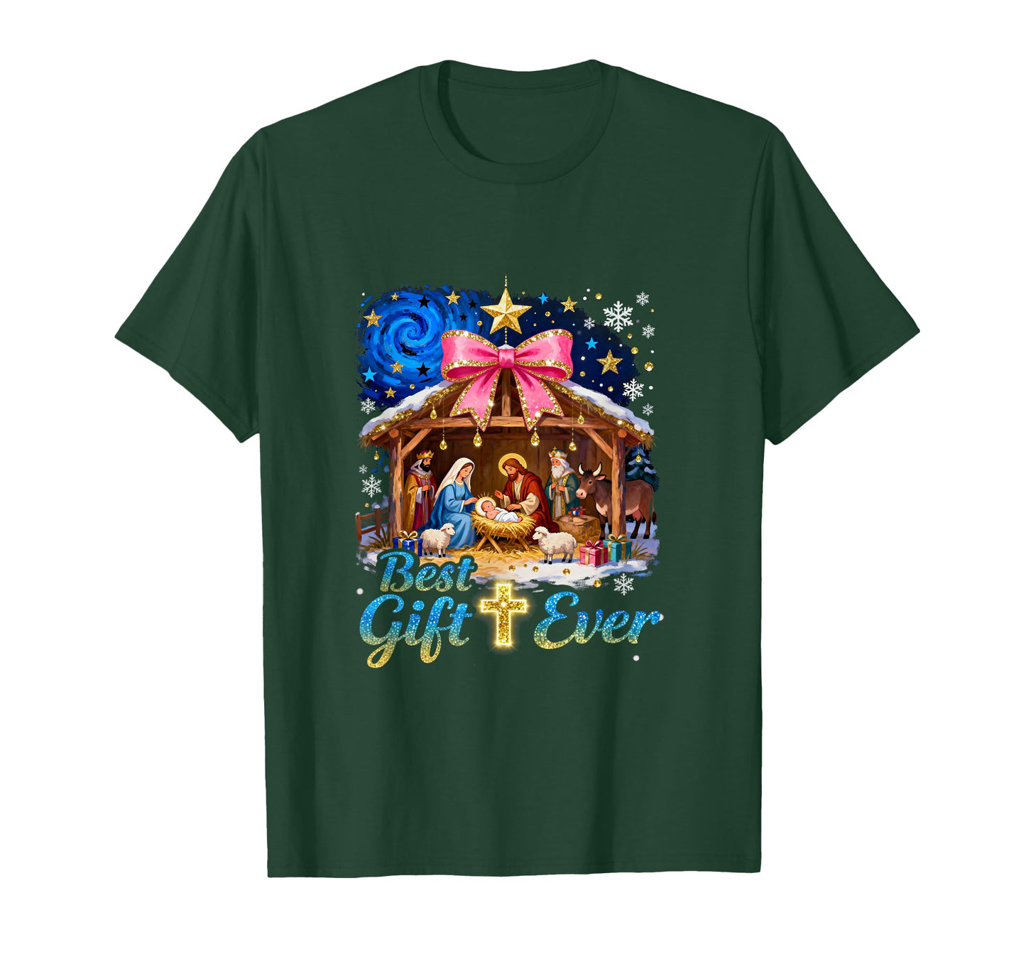 Best Ever Christmas Jesus Nativity Scene Christian T-Shirt