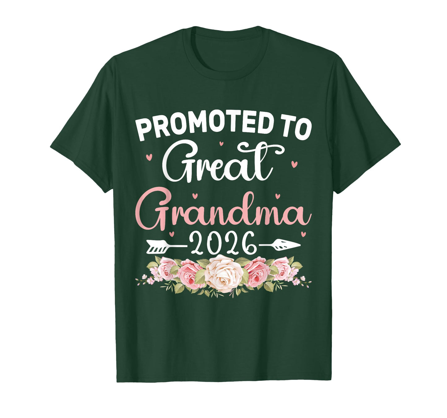 Promoted to Great Grandma 2026 First Time New Grandmother T-Shirt