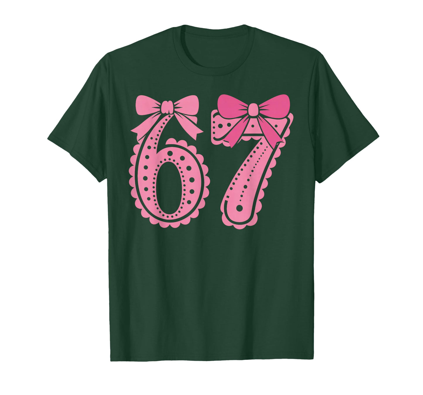 67 Six Seven Meme Pink T-Shirt