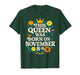 8th Birthday Flower 2017 This Queen was Born on November T-Shirt