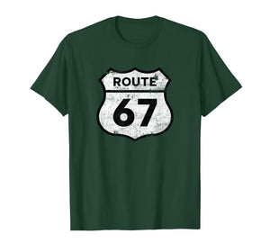 Six Seven Funny Route 67 Road Sign 6 7 Meme Men Women Kids T-Shirt
