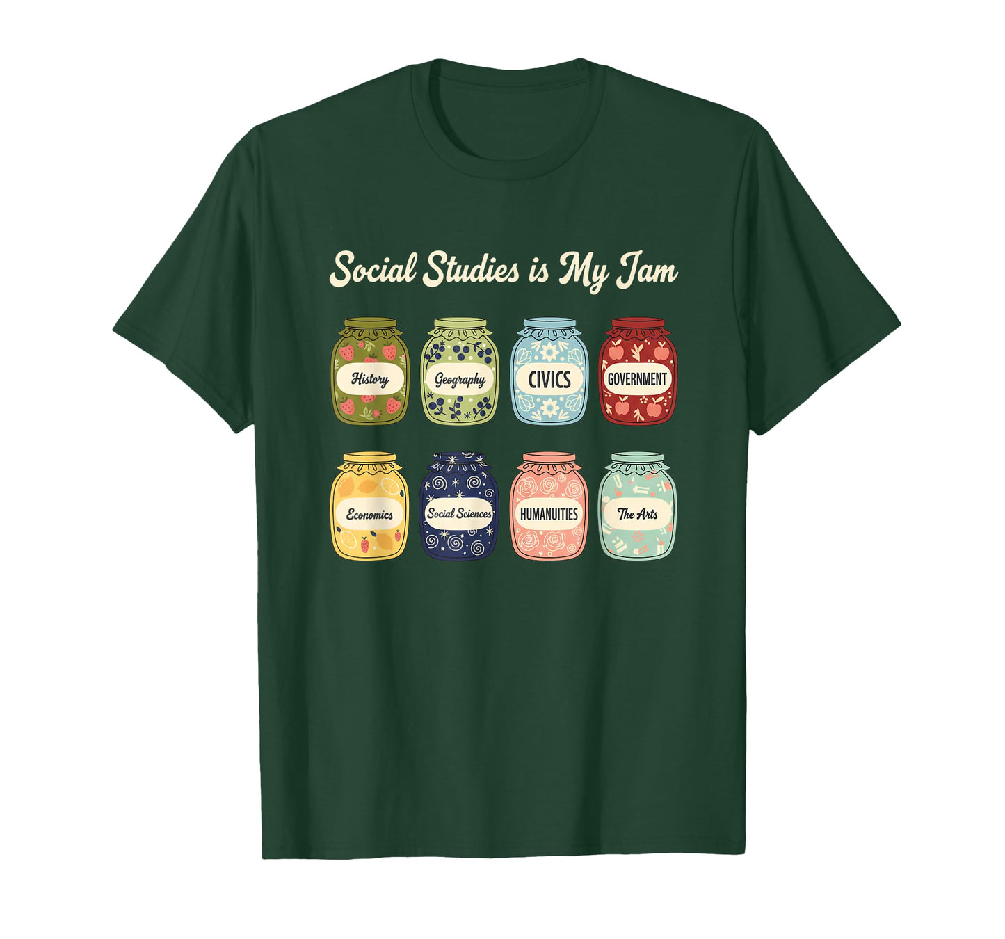 Teacher - Social Studies is My Jam History Civics & More T-Shirt