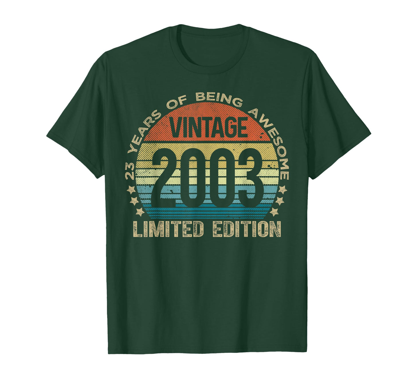 23 Year Old Gifts Vintage 2003 Limited Edition 23rd Birthday T-Shirt