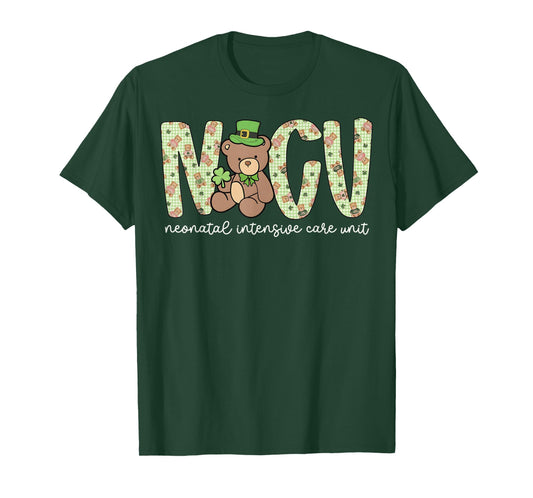 NICU St. Patrick’s Day St. Patty’s NICU Nurse Tee Neonatal R T-Shirt