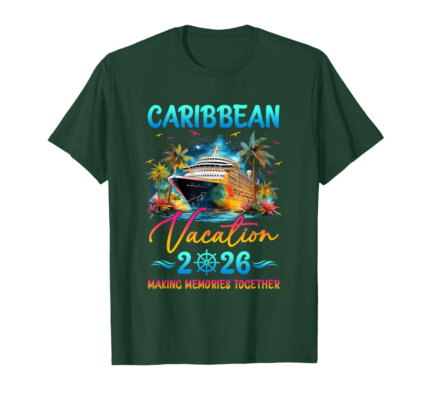 Caribbean Family Vacation 2026 Matching Group Summer T-Shirt