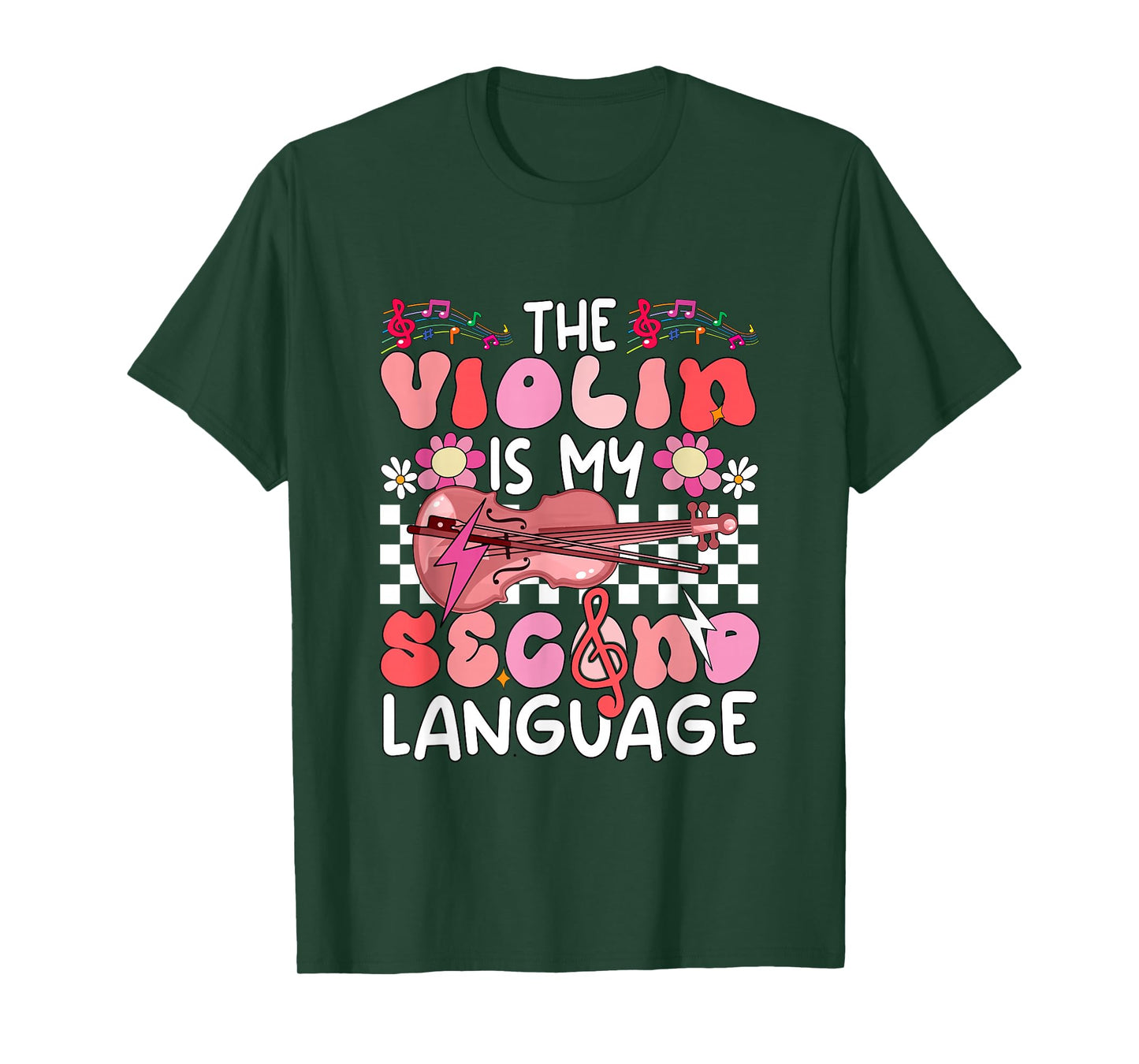 Violin is Second Language Proud Instrumentalist Valentine T-Shirt