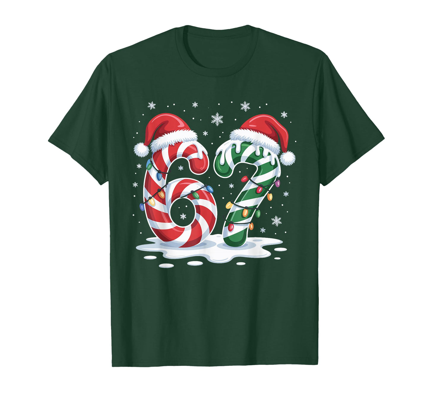Santa Claus 67 Christmas Xmas Holiday Number 67 T-Shirt
