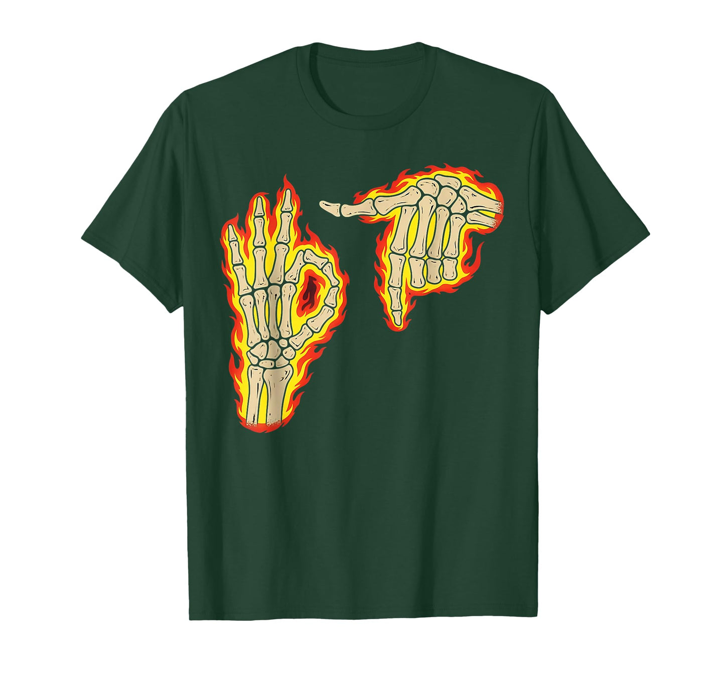 67 Six Seven Meme Skeleton Fire Vintage Rock Party T-Shirt