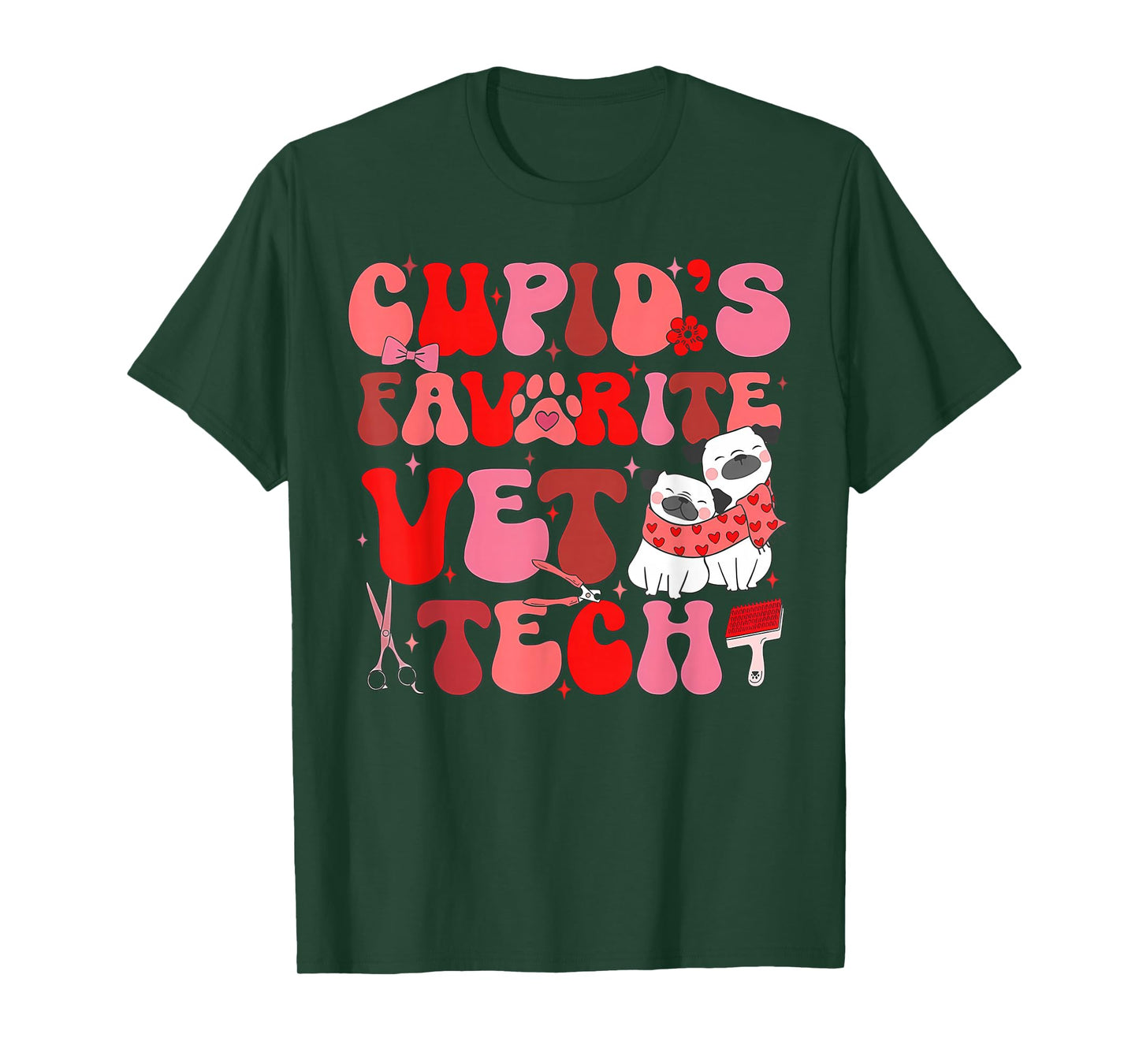 Vet Tech Valentines Day Veterinary Vet Student Veterinarian T-Shirt
