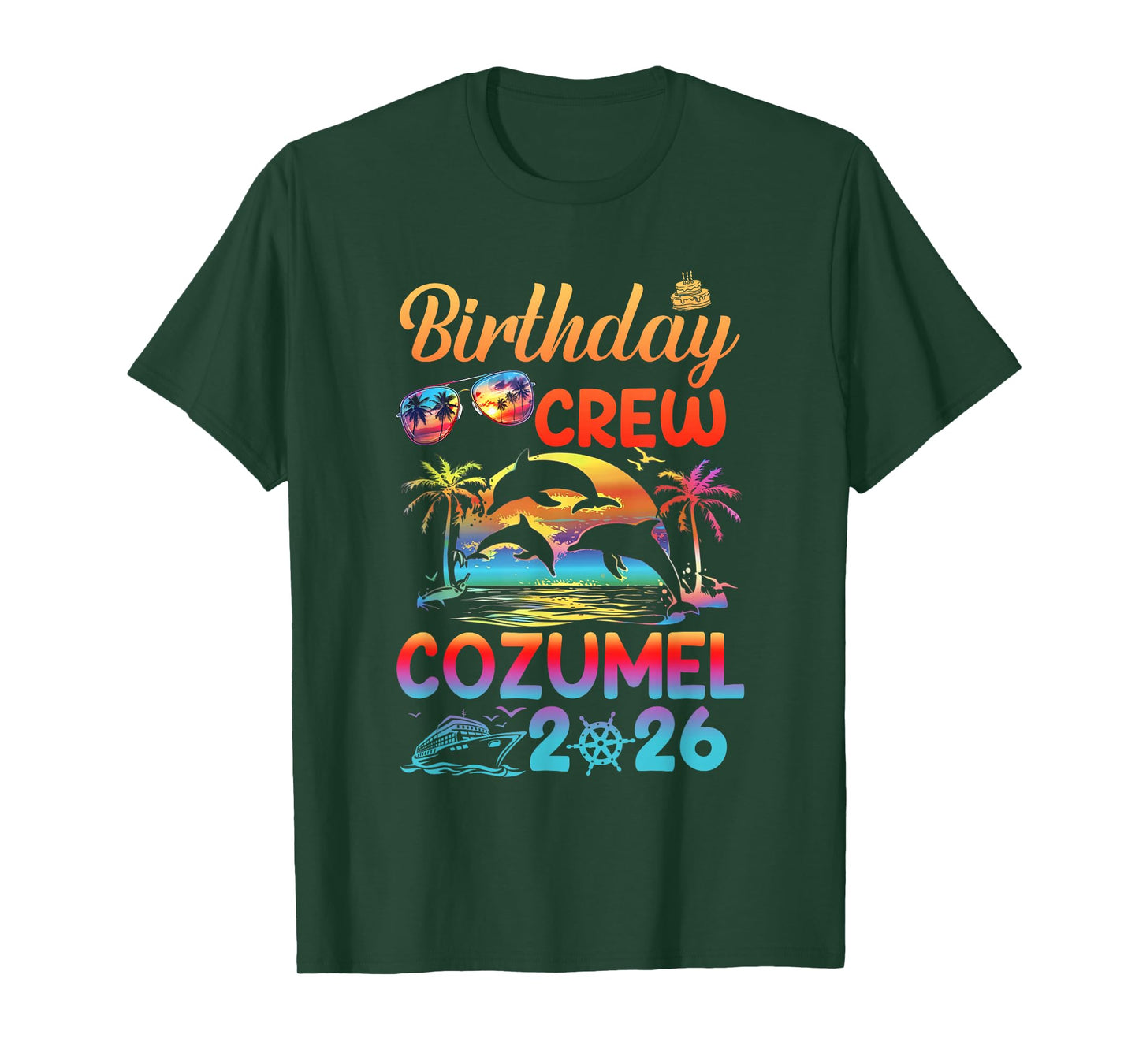 Cozumel Birthday Trip Vacation 2026 Matching Group T-Shirt