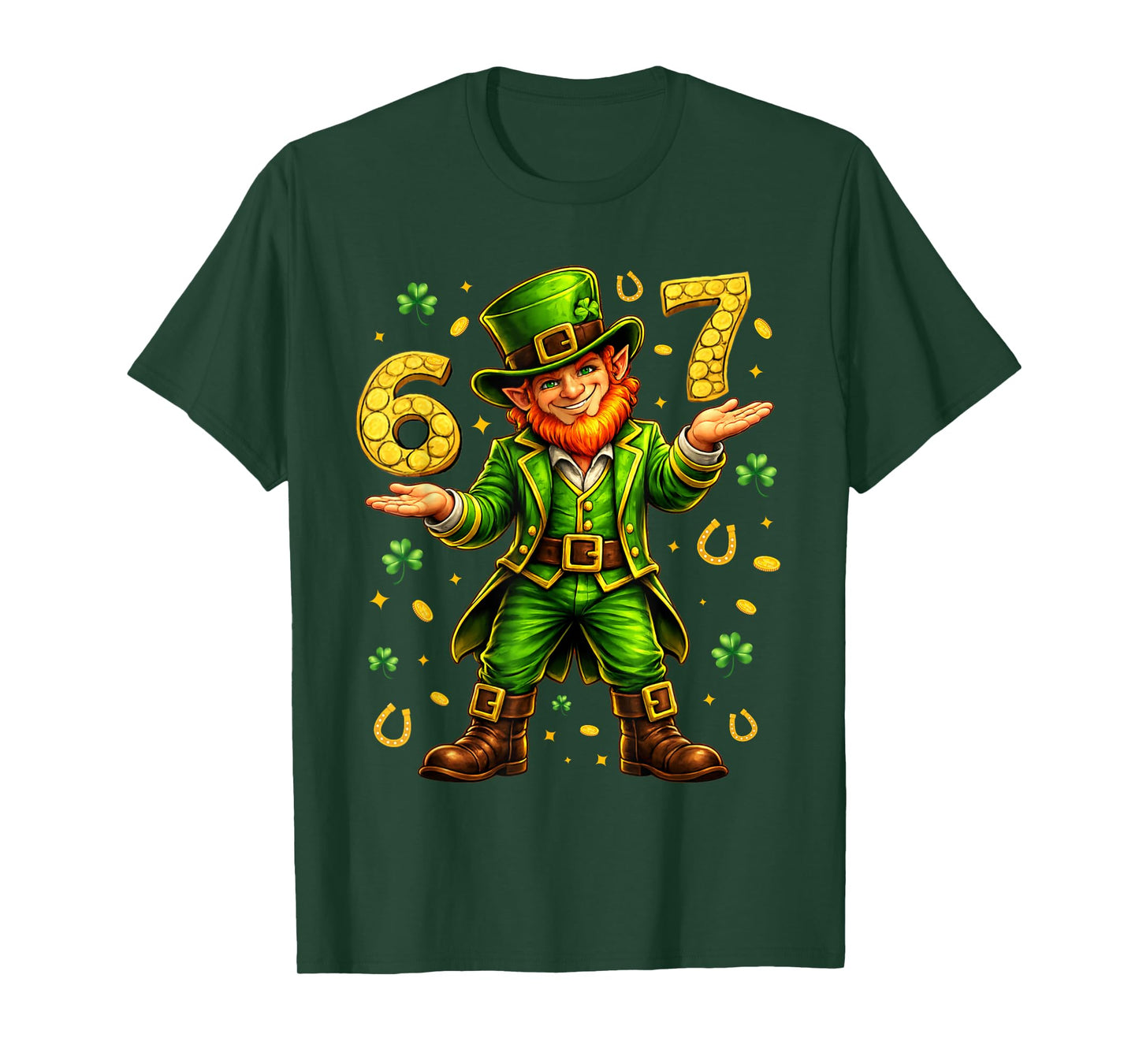67 St Patricks Day Shirts for Kids Boys Six Seven Funny T-Shirt