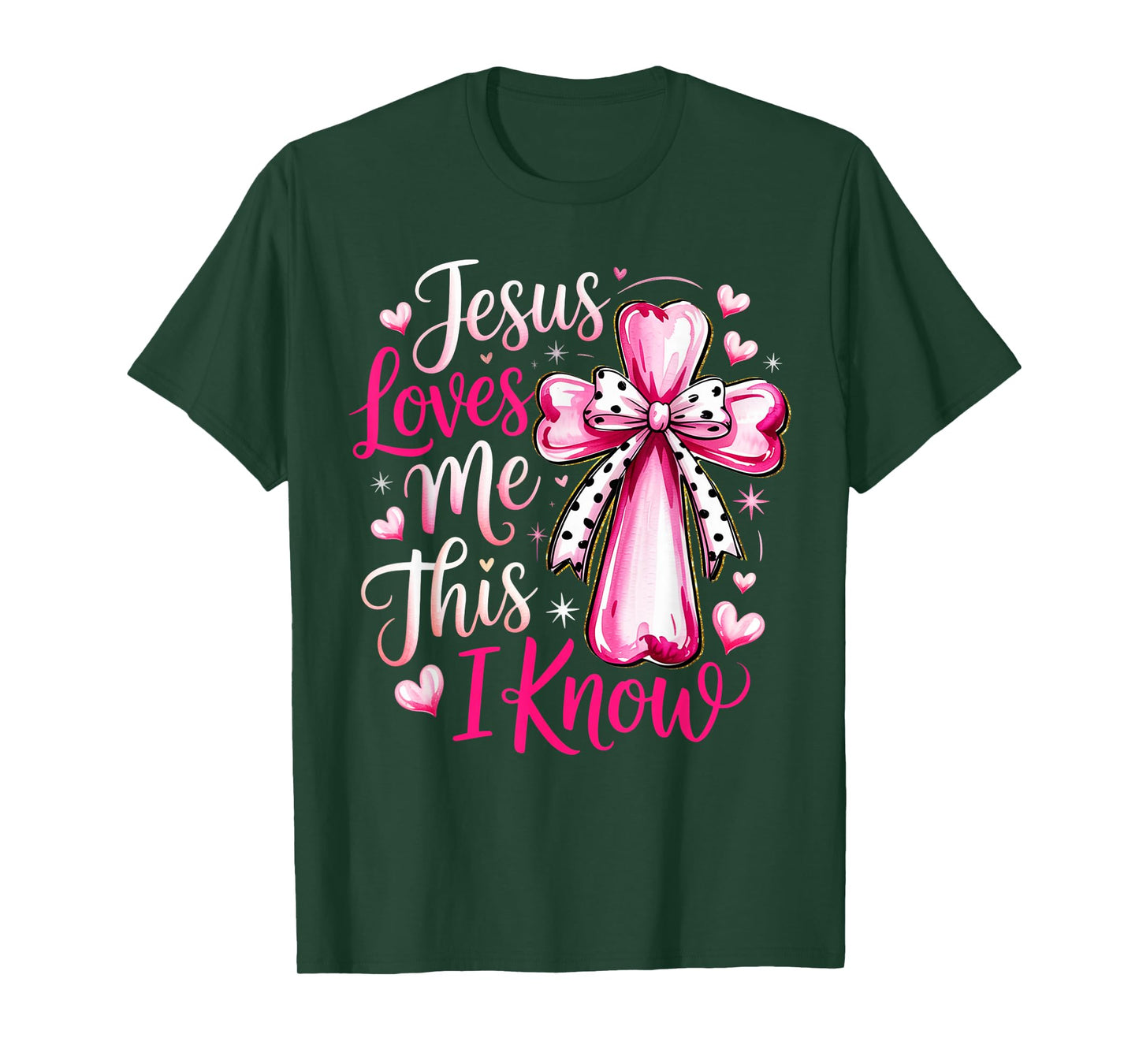 Jesus Loves Me This I Know God Religious Christian Valentine T-Shirt