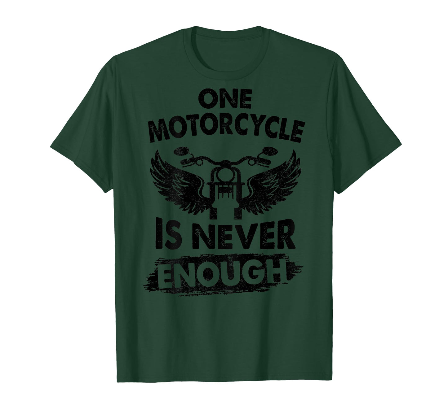 One Motorcycle is Never Enough Funny Biker Riding Lover Back T-Shirt