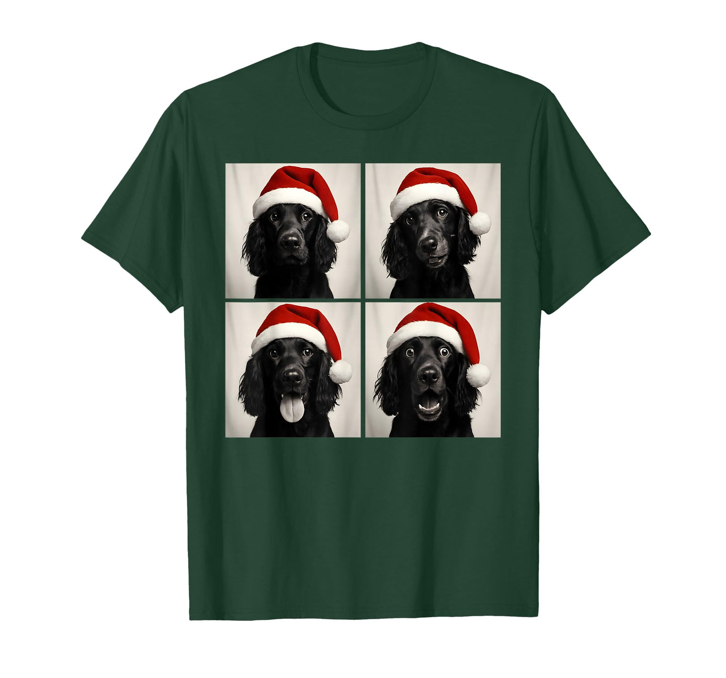 Funny Christmas Boykin Spaniel Santa Dog Lover Photo Booth T-Shirt