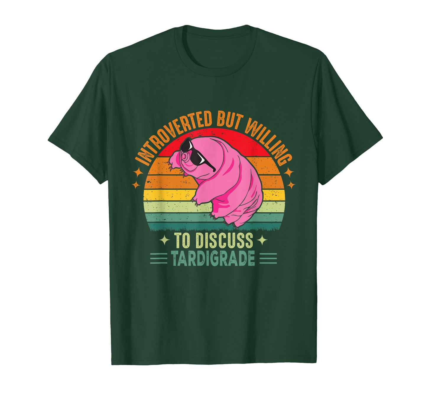 Microbiology Science Nerd STEM Introvert Tardigrades Lover T-Shirt