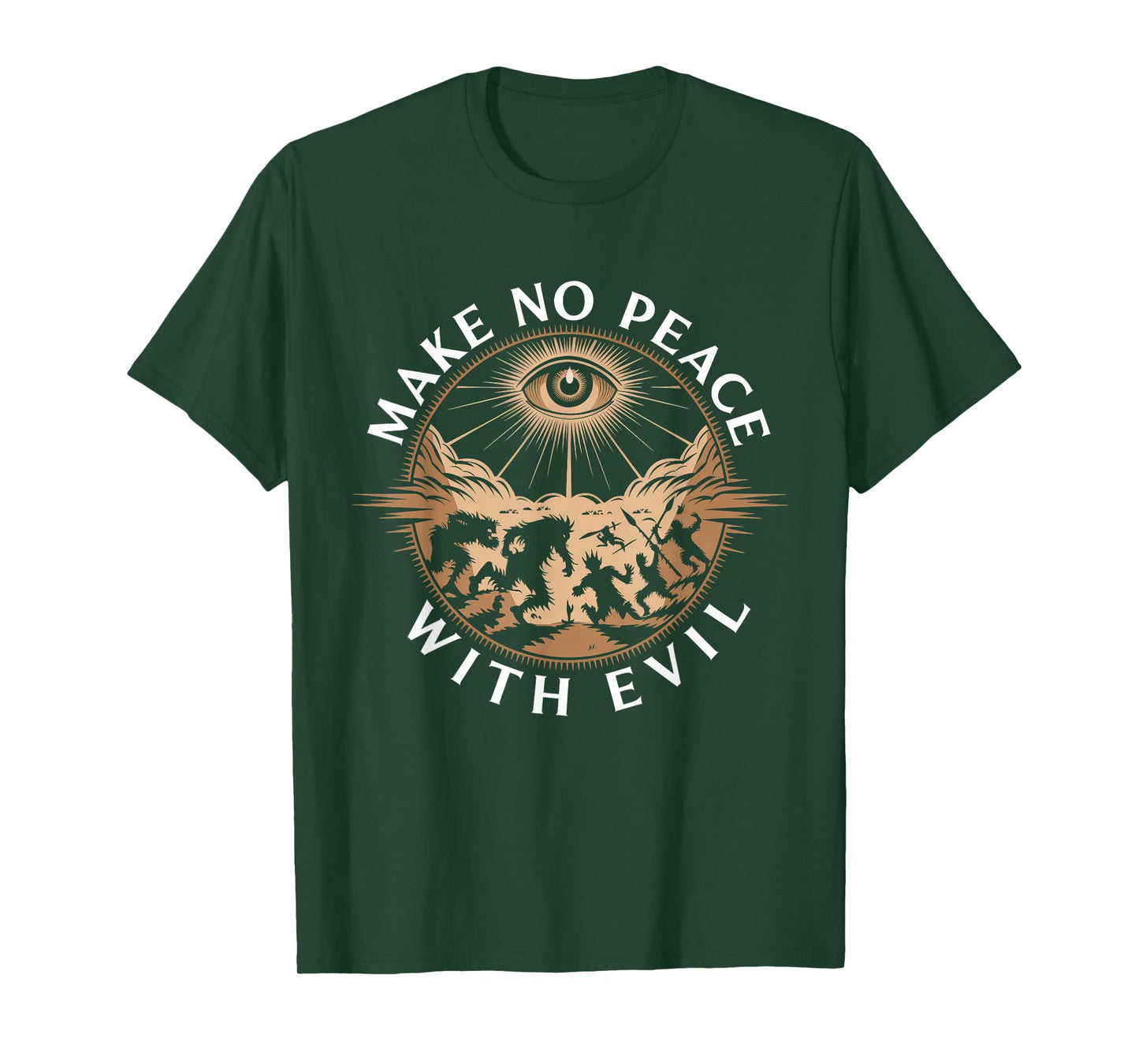 Make No Peace with Evil Tshirt Archangel Michael Jesus God T-Shirt