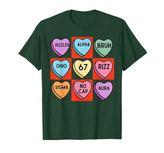 Funny Valentine's - Funny 67 Valentine's Rizz, No Cap T-Shirt
