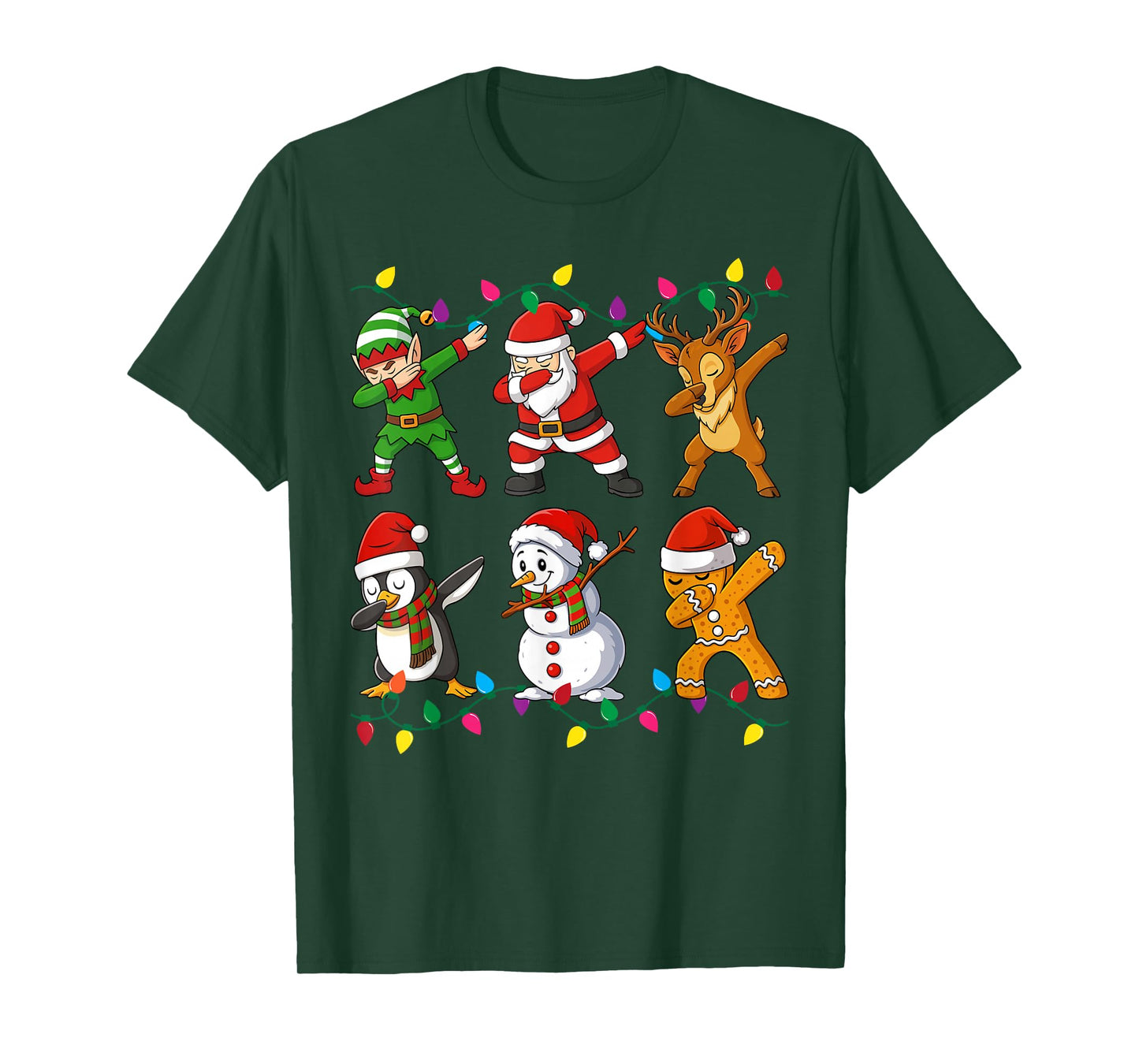 Dabbing Santa Elf Friends Christmas Boys Girls Men Xmas Dab T-Shirt