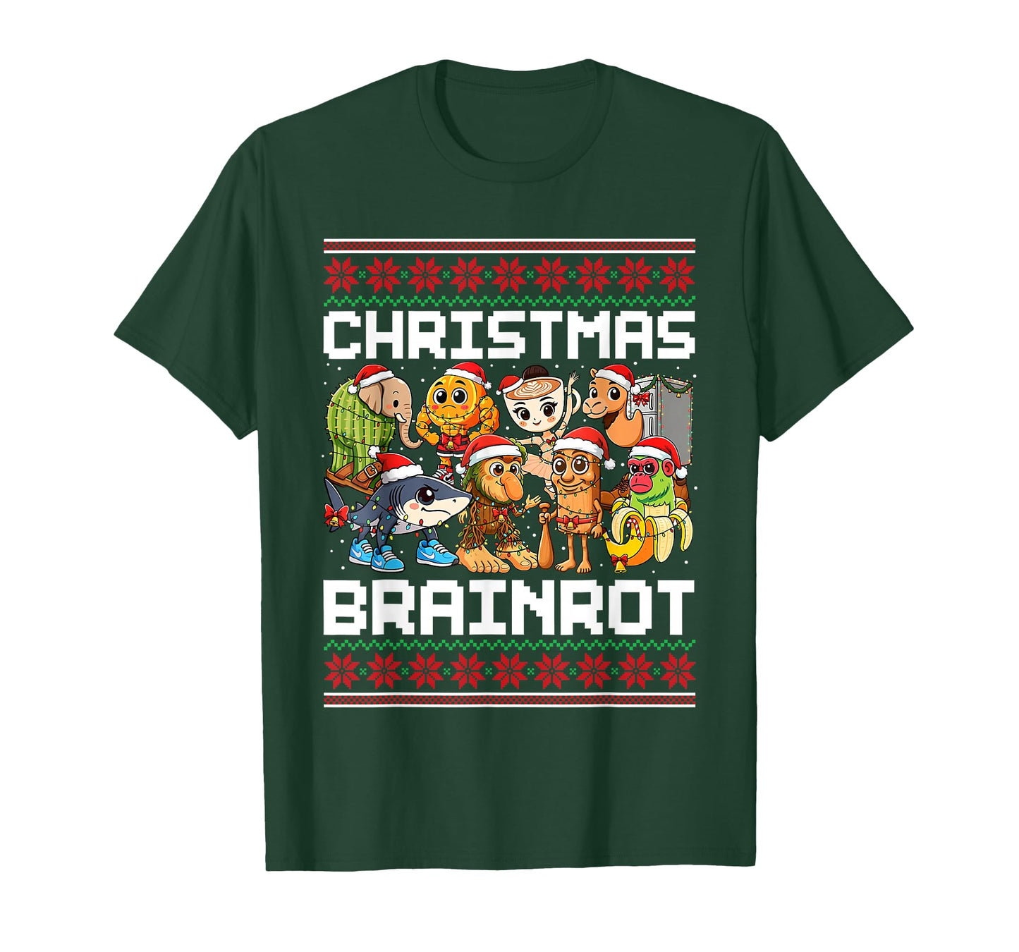 Funny Christmas Italian Brain Rot Italian Brainrot Boys Kids T-Shirt