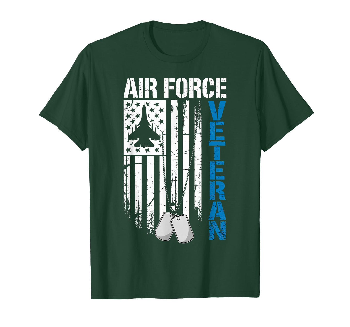 Air Force American USA Flag Patriotic Fighter Pilot Veteran T-Shirt
