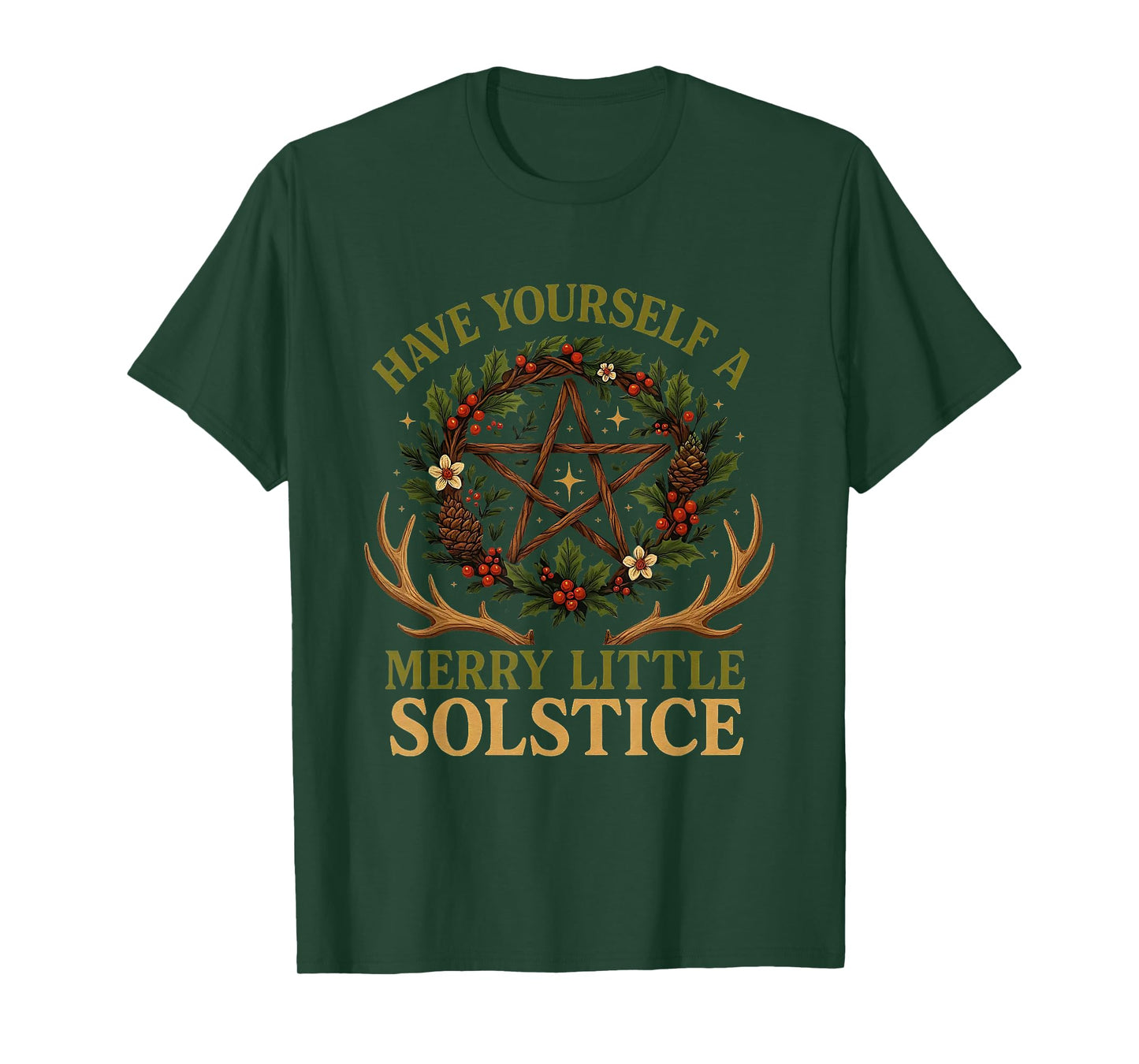 Have Yourself a Merry Little Solstice Witchcore T-Shirt