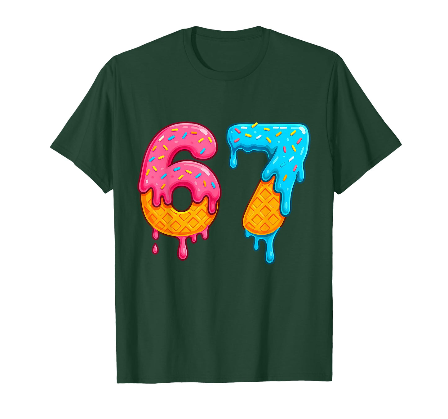 Mason 67 Ice Cream Drip Meme Six Seven Funny T-Shirt