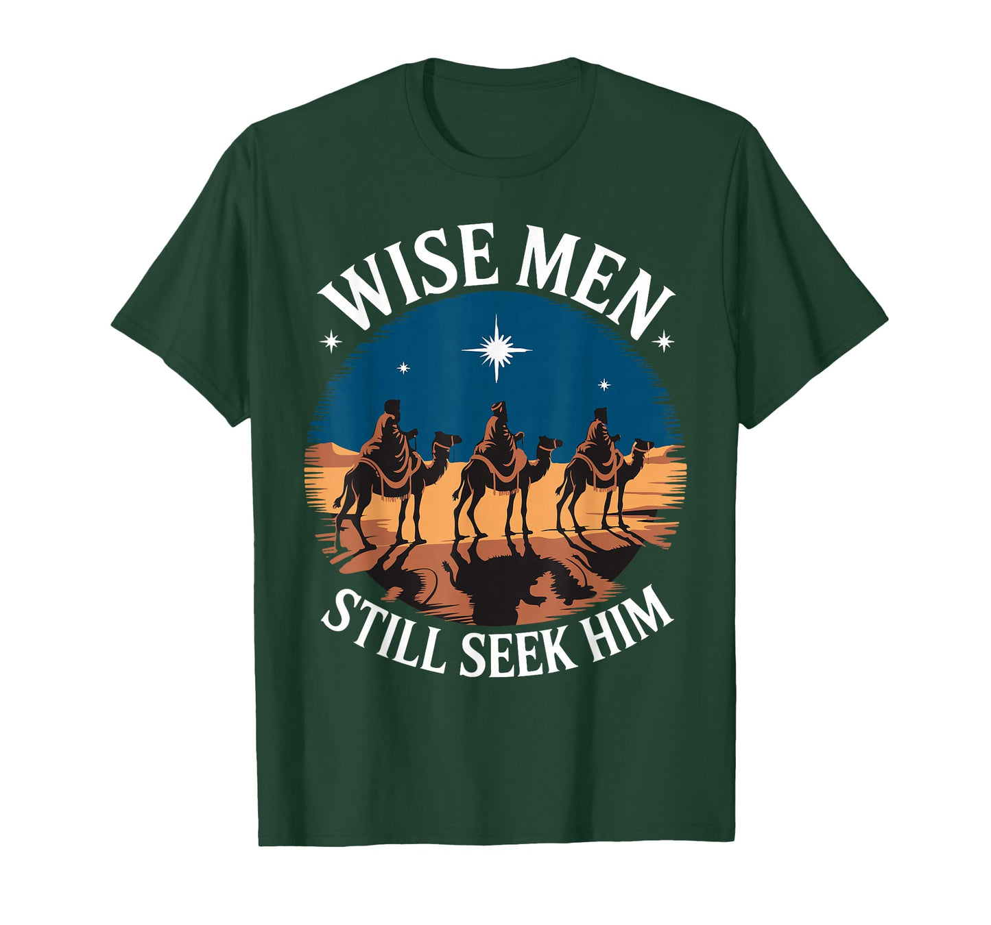 Wise Men Still Seek Him Nativity Scene Christian Christmas T-Shirt