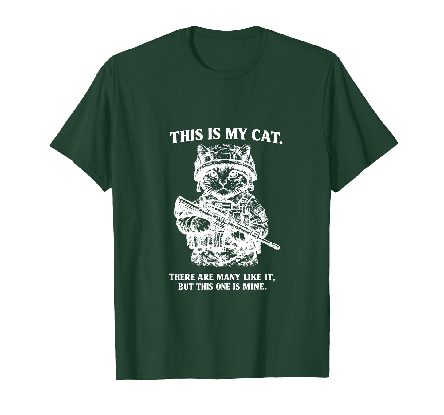 Funny Military Cat Creed T-Shirt