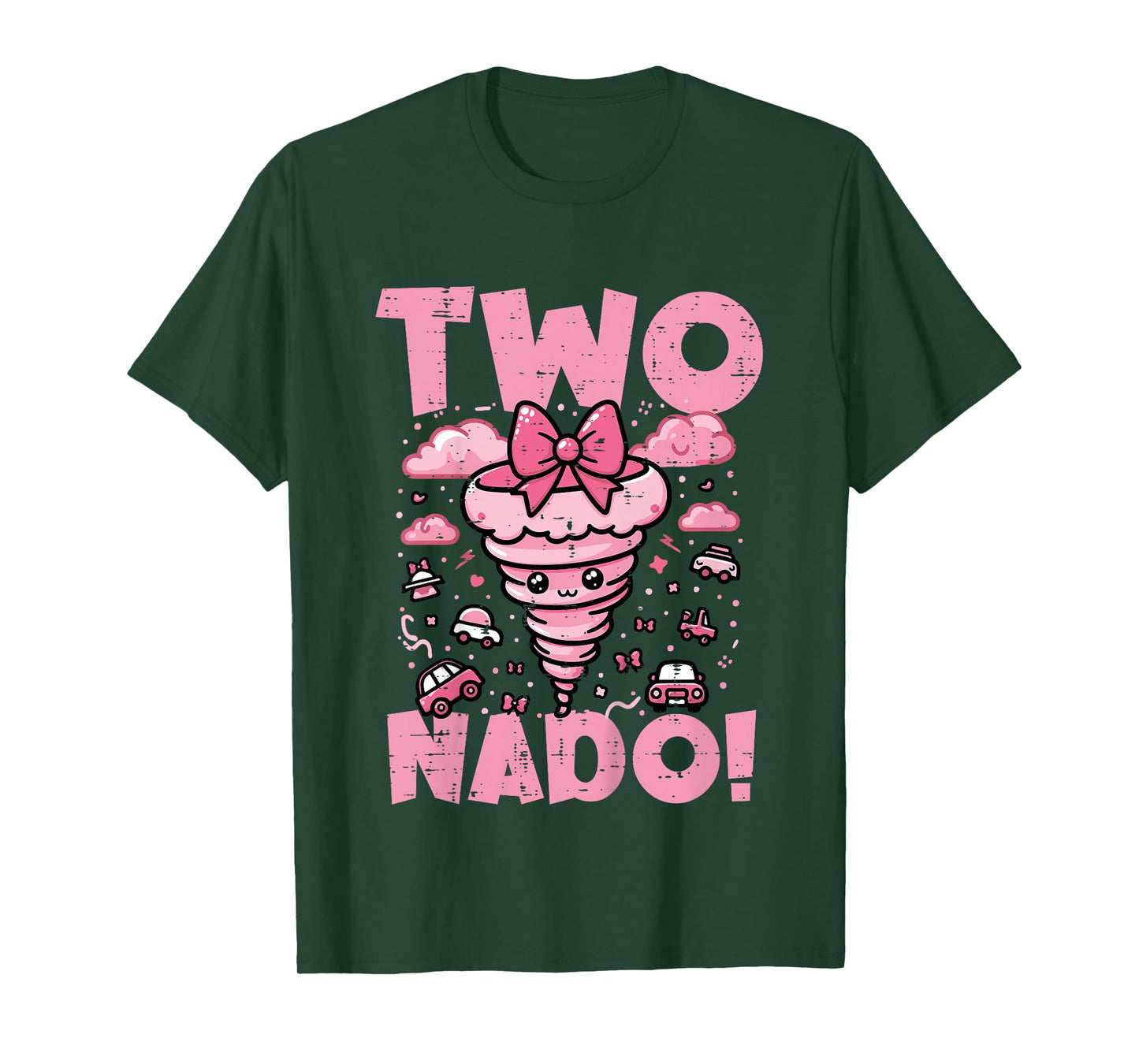 Kids 2nd Birthday Two Nado Funny 2 Year Old Girls Kids Toddler T-Shirt
