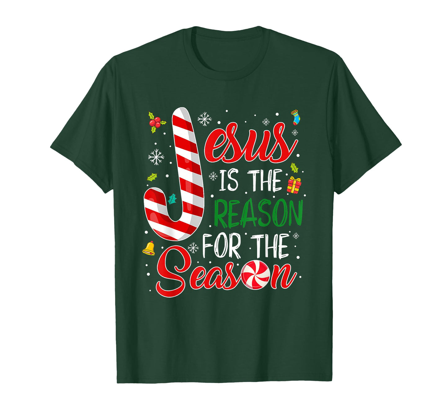 Jesus is The Reason for The Season Christmas Christian Faith T-Shirt